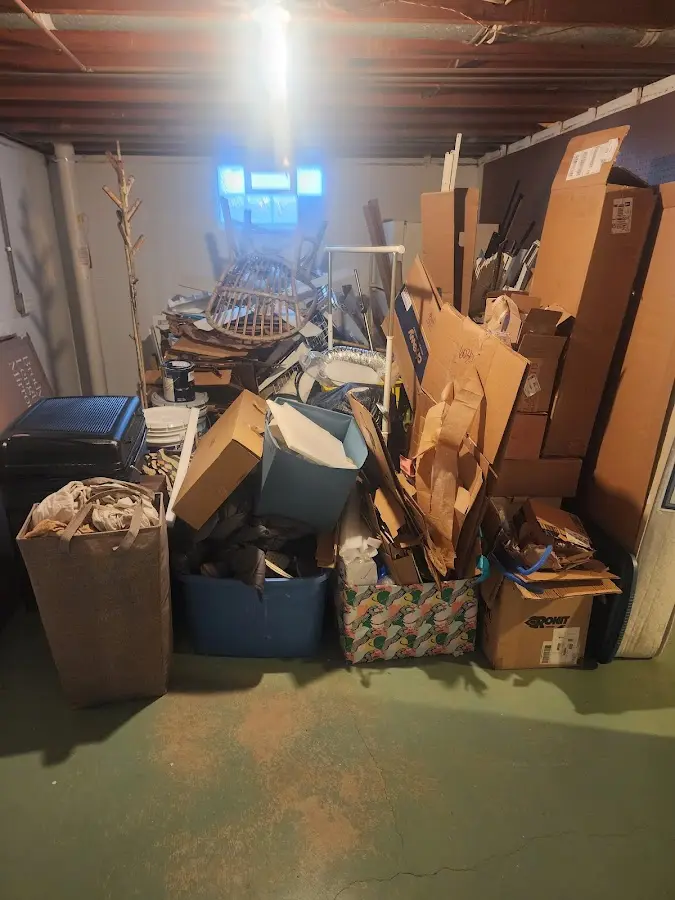 Roll-off dumpster container at job site for Concrete Dumpster Rental in Claremore